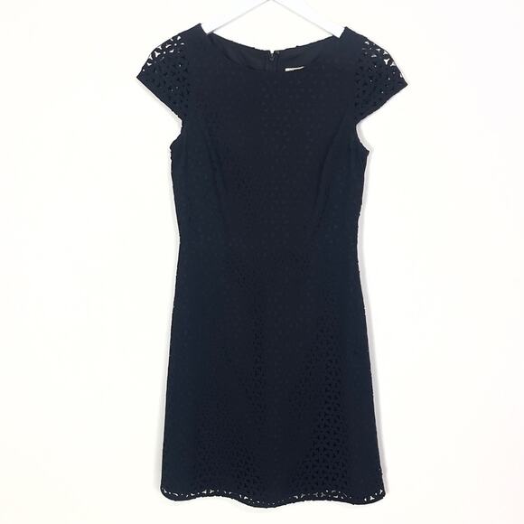 J. Crew Laser-Cut Cap-Sleeve Dress - Picture 2 of 9